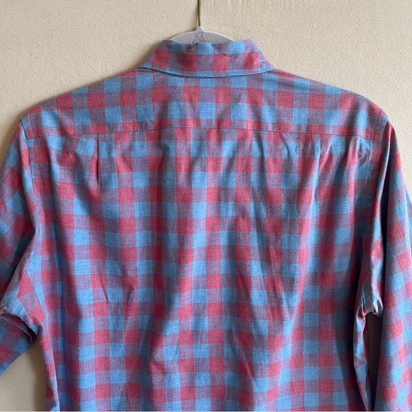 JCrew Men’s Casual Button Down Red and Blue Check Shirt Slim Fit size Small - Picture 7 of 12
